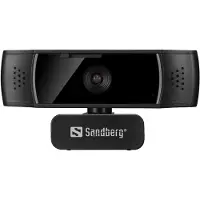 Sandberg - 134-38 - Webcam - 1920 x 1080 - USB 2.0 - Zwart - Autofocus - Microfoon