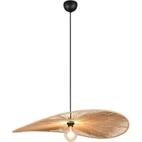 TRIO Grote japandi hanglamp Laurine Ø 78cm