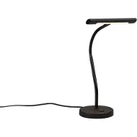 TRIO Zwarte led bureaulamp Curtis