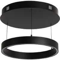 Searchlight Hanglamp Layla, dimbaar, zwart, Woon-/ Eetkamer, metaal, Modern, hanglamp