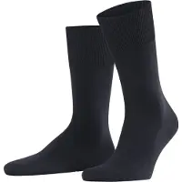 Falke ClimaWool eenkleurig wol lyocell sokken heren blauw - maat 41-42