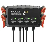 NOCO batterijoplader GENIUS2X4, afmetingen 239mm x 145mm, gewicht 1,77 kg