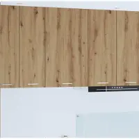 vidaXL Hangkast Ambachtelijke Eik en Wit 50 x 31 x 80 cm Bewerkt hout
