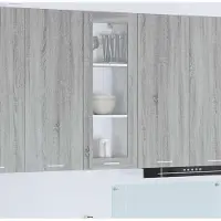 vidaXL Hangkast Grijs Sonoma 40 x 31 x 100 cm Bewerkt hout