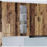 vidaXL Wandkast LUCCA, gerecycled hout, 40 x 31 x 100 cm, houtvezel