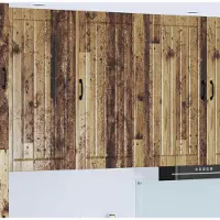 vidaXL Wandkast LUCCA Oud hout 50 x 31 x 100 cm Bewerkt hout