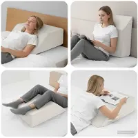 vidaXL Been Kussen 63 x 52 x 19,5 cm Stevig PU Schuim Wit