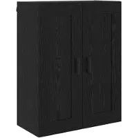 vidaXL Wandkast Zwart Eiken 69,5 x 34 x 90 cm Bewerkt hout
