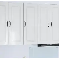 vidaXL Vaatwasserfront Kalmar, hoogglans wit, 40 x 31 x 100 cm