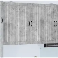vidaXL Wandkast LUCCA, betonkleur, 80 x 31 x 100 cm, houtvezelplaat