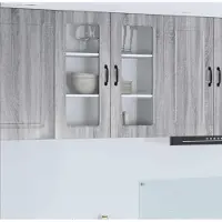 vidaXL Vaatwasserfront, model Kalmar, Sonoma-grijs, 80 x 31 x 80 cm