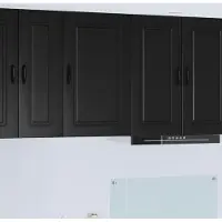 vidaXL Vaatwasserfront Kalmar, zwart, 50 x 31 x 80 cm
