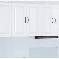 vidaXL Vaatwasserpaneel Kalmar Wit 80 x 31 x 80 cm Bewerkt hout