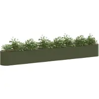 vidaXL Tuinverhoger, olijgroen, 360 x 40 x 40 cm