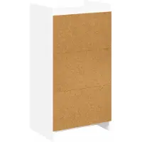 vidaXL Schoenenkast met lade Wit 48 x 36 x 92 cm Bewerkt hout