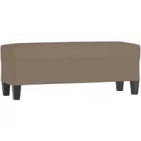 vidaXL Bankje 100x35x41 cm stof taupe