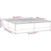 vidaXL Bedframe, grijs, 160x200 cm, kunstleer
