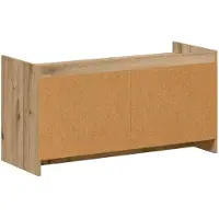 vidaXL Schoenenkast 100 x 39,5 x 51 cm Bewerkt hout Artisanaal eiken