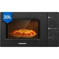 Heinner HMW-MD20MBK - Solo Magnetron Vrijstaand 20 Liter - 700W met 5 Vermogensstanden - Ontdooifunctie & Timer 35 Min - Mechanische Bediening - Zwart