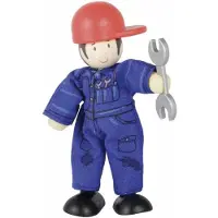 Le Toy Van Poppenhuispoppetje jongen - Monteur - Budkins