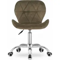 Leobert Chaise - - Avola - Bruine fluweelstof - 53,5 x 55 x 72,5-86,5 cm