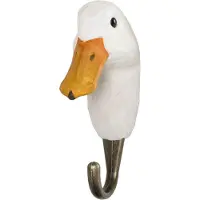Wildlife Garden Met De Hand Gesneden Haak Eend - Haken en hangers Hout - WG520