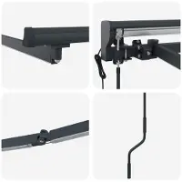 vidaXL Elektrische Zonnescherm Frame met LED's Antraciet 4,5 × 3,5 m