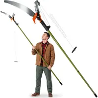 TecTake - Telescopische boomzaag snoeischaar zaag takken - 402385