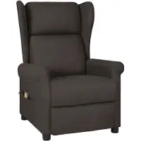 vidaXL - Massagestoel - stof - taupe