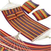 TecTake - 2 persoons hangmat Eden kleurrijk gestreept - 403568