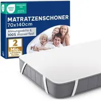 Blumtal Matrasbeschermer 160 x 200cm - Waterdichte Matrasonderlegger - Badstof - Terry - Set van 2