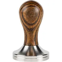 Sorso Barista tamper, roestvrij staal, met houten handvat, 58 mm – Bruin