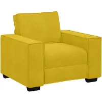 vidaXL Sofastoel Geel 100x78x84 cm Fluweel