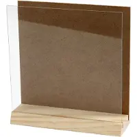 Packlinq 3D plaat met glas, afm 15x15 cm, 1 set
