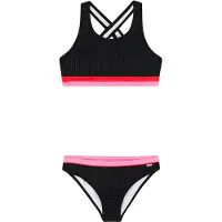 Protest crop bikini PRTYVETTE JR zwart Meisjes Polyester Effen - maat 104