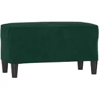 vidaXL Bankje 70x35x41 cm fluweel donkergroen