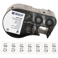 Brady M4-47-483 ultra agressieve polyester labels zwart op wit | 25,4 mm x 12,7 mm (origineel)