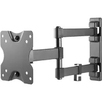 Deltaco ARM-1204 TV Beugel - Draaibaar - 13-27 inch - Max 20kg - Zwart