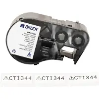 Brady M4-89-422 polyester labels zwart op wit 38,1 mm x 12,7 mm (origineel)