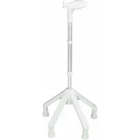 Rebotec Vierpoot Wandelstok Links Grijs