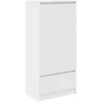vidaXL Kast met lade 55,5x34x119,5 cm spaanplaat wit