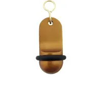 Combicraft Blanco Mini Classic hotel sleutelhanger brons - 60x25mm - 5 stuks