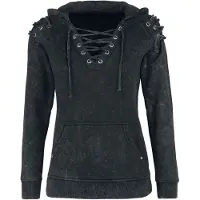 Rock Rebel by EMP - Rock Trui met capuchon - Stay Awake - S tot XXL - voor Vrouwen - grijs | Maat L