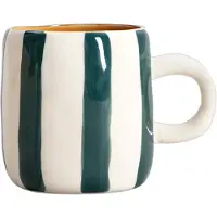 Homla TORRIT Green Stripes mok, 100 ml