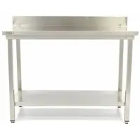 Maxima Roestvrijstalen Werktafel 'Deluxe' met achteropstand 2000 x 700 mm