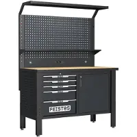 Feistos Luxon werkbank met laden en verlichting, inclusief accessoires
