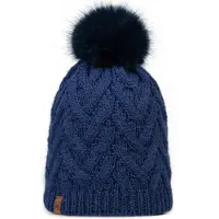 Buff Muts 'Knitted Fleece Caryn Beanie' donkerblauw