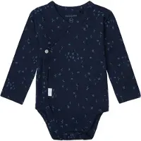 Noppies baby newborn romper Norsik van katoen Blauw Jongens Stretchkatoen V-hals - maat 68