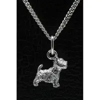 MOOYE ® - Collectie Zilveren West highland white Terrier ketting hanger - klein