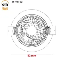 Eth Led Inbouwspot Ronin Ip44 Anodic Brown